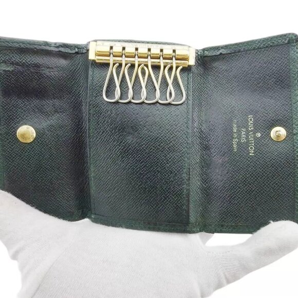 LOUIS VUITTON Key Case Taiga Epicea () Taiga Leather Authentic Used - Picture 7 of 10